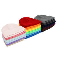 Gorros Beanie Multicolores para Mujer y Niña de Color Sólido, Gorro Cálido, Gorra Casual para el Frío, Sombrero de Invierno Tejido Liso en Blanco Personalizable