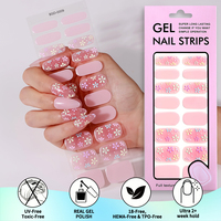 Vente en gros – Prêts à expédier – Bandes de vernis à ongles en gel 3D gaufrées florales sans UV, sans lampe, étanches, pour DIY – Autocollants pour ongles