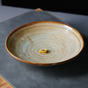 Vaisselle supérieure personnalisée de <span class=keywords><strong>cuisine</strong></span> occidentale <span class=keywords><strong>française</strong></span> rétro créative d'assiette de dim sum en céramique de changement de four d'hôtel - Product Image 2