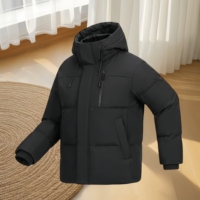 Veste en duvet pour homme avec logo personnalisé, nouvelle mode d'hiver, veste en duvet épaisse et chaude à capuche, décontractée, pour les sports de plein air