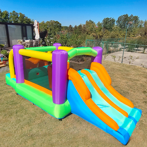 Château gonflable portable pour enfants avec toboggan, structure <span class=keywords><strong>de</strong></span> saut, jouet sportif d'intérieur, écologique, tissu Oxford 420D+840D - Product Image 3