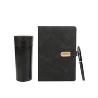 Set de Regalo Empresarial Práctico para Aniversario de Empresa, Taza de Café para Auto, Cuaderno, Presentado en Caja de Regalo Moderna, Simple y Elegante