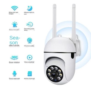 Kamera Pengawas Cerdas Nirkabel WiFi Pan-Tilt W100 Keamanan Rumah Perekam Video Jaringan Jarak Jauh Kamera Pintar Wifi - Product Image 4