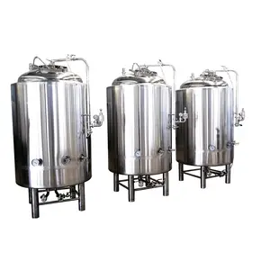 レインボーステンレス鋼冷却ジャケット断熱コニカルビールブライトタンク10bbl CO2炭酸化石付き