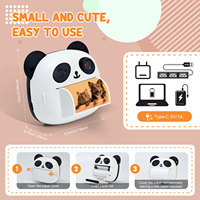 Appareil photo numérique instantané pour enfants HZTZ M1, 1080p, double objectif, mini imprimante thermique, écran 2,4 pouces, MP3