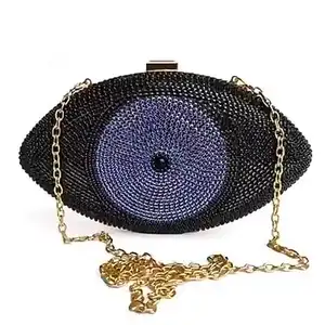 Factory Wholesale Price Eye shaped clutch purse Angel Eye Pattern Party Bag Evening Clutch Bags For Women