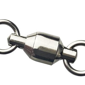 楕円形溶接リングスナップスイベル高強度海水ボールベアリングフィッシングスイベル淡水ステンレス鋼スプリットリング - Product Image 5