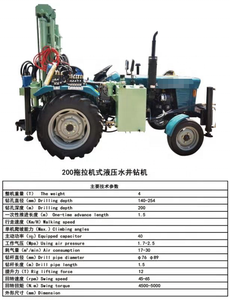 디젤 엔진 시추공 우물 의장 기계 시추공 드릴링 장비 직업적인 시추공 우물 <span class=keywords><strong>Driller</strong></span> Max.500m - Product Image 5