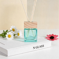Ensemble de flacons vides pour diffuseur de parfum, aromathérapie, 100 ml, capuchon en bois de rose turquoise, 215 g