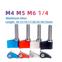 Vis à bouton réglable en L personnalisée M4 M5 M6, poignée en alliage d'aluminium anodisé, goujon en acier inoxydable pour accessoires d'appareil photo