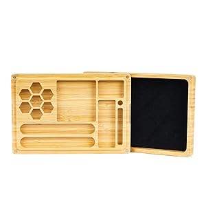 Plateau et boîte à dés en bambou pour jeux de table RPG Dungeons & Dragons - Product Image 2