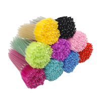 Mini-brosse cosmétique jetable rose et noire en nylon pour extension de cils, applicateur de mascara, brosse à paillettes pour cils, 50 pièces/sac OEM ODM