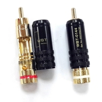 1 Paar RCA-Steckverbinder Männlicher Signalkabelstecker WBT 0144 RCA-Stecker Lotus-Kopf Kupfer RCA-Steckverbinder ca. 53mm