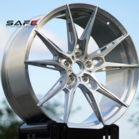 Jantes multi-rayons SAFE 18 19 20 21 22 23 pouces pour Audi, en alliage d'aluminium forgé monobloc 5x112 5x114.3 5x120, finition argent brossé 8J