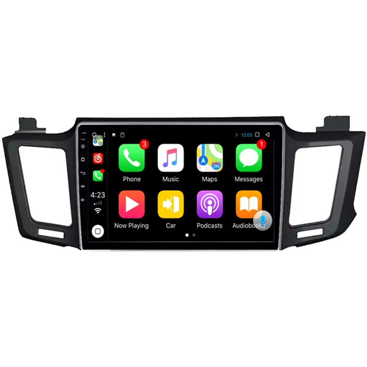 10.1 inch android car stereo dvd player gps navigation system for toyota RAV4 2014-2016 with steering control