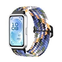 Bracelet de montre Kingmega, bracelet tissé réglable de remplacement, 16 mm avec boucle, bracelet de remplacement pour Huawei Band 11 Pro & 11