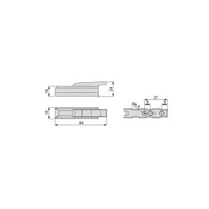 Emuca โช้คอัพประตูแบบนิ่มพลาสติกนิกเกิลด้าน10ชิ้น1275924ประตู - Product Image 3