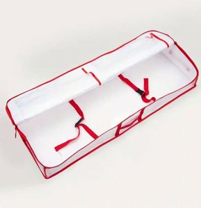 Conteneur de rangement pour papier d'emballage avec ruban, sac de rangement pour emballage cadeau de Noël avec poches intérieures supplémentaires - Product Image 3