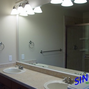Customizable Frameless Modern <b>Rectangle</b> Oval Bevel Edge Silver <b>Mirror</b> <b>for</b> Half Body Bathroom Dressing <b>Wall</b> Decor Half Round - Product Image 4