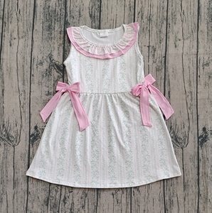 GSD2678 RTS ชุดเดรสบูติกแขนสั้นสำหรับเด็กผู้หญิงตัวเล็กพิมพ์ลายดอกไม้ยาวถึงเข่าสำหรับฤดูใบไม้ร่วง - Product Image 6