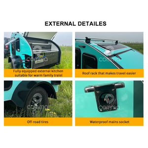 Moins de 750kg Rv Camper Camping-car hors route Casa Rodante Camper Petite maison sur roues - Product Image 5