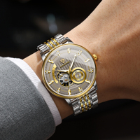 BINBOND 2026 Nuevo Modelo Original Relojes de Lujo para Hombre Correa de Acero Resistente al Agua Reloj Mecánico Luminoso para Hombre
