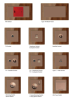 15A évalué Grain de bois PC interrupteur à bouton-poussoir prises de courant électrique pour la maison hôtel utilisation néon interrupteur mural prise de courant