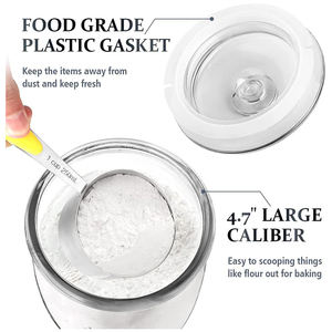 Bocaux en verre à biscuits à large ouverture de 1/2 gallons Bocaux d'apothicaire pour bocaux en verre à bonbons pour le rangement de la cuisine et l'organisation du linge - Product Image 5