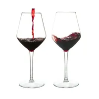 Design moderne, plastique écologique de qualité alimentaire pour le champagne et le verre à vin rouge pour les fêtes et les cocktails