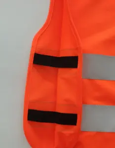 Gilet réfléchissant Orange haute visibilité pour enfants, gilet réfléchissant de sécurité routière pour enfants, logo imprimé