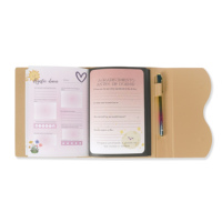 Sublimation personnalisée planificateur de personnalité sans date cahier de travail quotidien cousu avec couverture en cuir journaux intimes imprimés