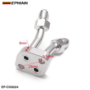 EPMAN <span class=keywords><strong>Voiture</strong></span> Turbo eau/liquide <span class=keywords><strong>de</strong></span> refroidissement bride raccord et joint boulon pour Toyota CT9 CT12 CT20 CT26 4AN Flare adaptateur en aluminium EP-CGQ224 - Product Image 2