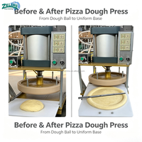 Machine à estamper les pizzas et les naans Zeling semi-automatique à moule à changement rapide, avec design de trou de bord personnalisé, pour la pressage de disques de pâte à pain plat arabe