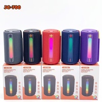 Nouvelle enceinte portable JC-700 RGB avec lumière, double haut-parleur, lecture de carte, basses puissantes et subwoofer pour extérieur