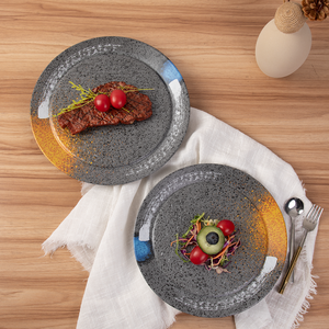 Piatto rotondo in melamina giapponese stoviglie piatto di bistecca occidentale piatto di insalata di Spaghetti ristorante dell'hotel - Product Image 2