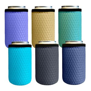 Manchons isothermes réutilisables pour canettes standard de 16 oz, supports souples antidérapants en néoprène pour canettes de bière et de soda - Product Image 1