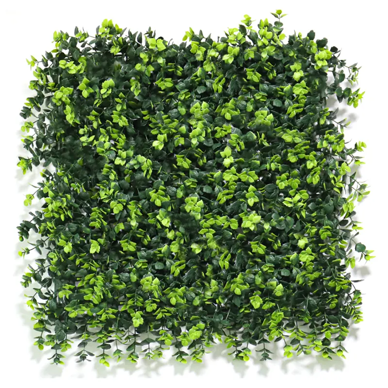 Künstliche Buchsbaum-Hecken platten UV-geschützte künstliche Grün matten künstliche Blatt wand für Außen-oder Innendekoration
