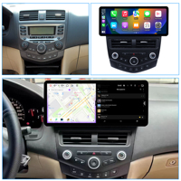 Penhui 12.3 Inch Android Car DVD Player untuk Honda Accord 7 2002 - 2008 Radio GPS Navigasi Audio Video CarPlay DSP Multimedia