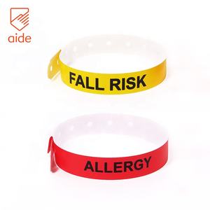 कस्टम pvc गिरावट का जोखिम मेडिकल अलर्ट विनाइल रिस्टबैंड - Product Image 2