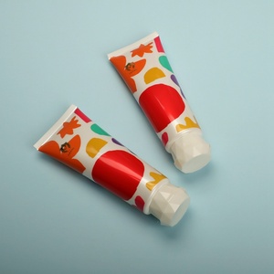 Empty 100ml <b>Hand</b> Cream Facial Wash PE Plastic Soft Squeeze Tube Custom Beauty Cosmetic Package with Flip Cap Offset Printing - Product Image 4