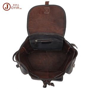 Mochila Retro de Cuero Crazy Horse Unisex 20-35L, Bolsa de Viaje Estilo Británico - Product Image 5