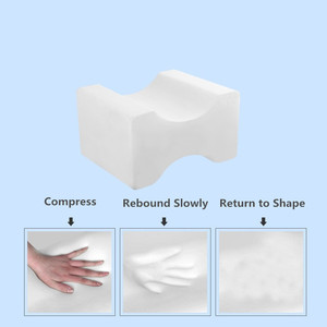 Sciatic Nerve Pain Relief <strong>Memory</strong> <strong>Foam</strong> Orthopedic Contour <strong>Wedge</strong> Cool Knee <strong>Pillow</strong> Leg <strong>Pillow</strong> for Side Sleepers - Product Image 6