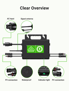 <span class=keywords><strong>Microinverter</strong></span> Solare LIONSHEE Mikro Mini da 600W 800W per Impianto Fotovoltaico da Balcone - Product Image 2