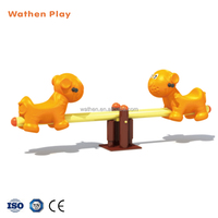 Balançoire de haute qualité pour enfants en forme de cheval avec siège en plastique équipement de terrain de jeu extérieur