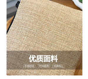 Vente en gros Sac à fermeture éclair en coton et lin jute Pochette pour femmes - Product Image 6