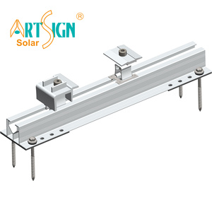 Signe d'art Système de mini garde-corps photovoltaïque Supports de montage de panneaux solaires <span class=keywords><strong>sur</strong></span> toit trapézoïdal en étain - Product Image 3