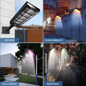 Farola Solar de 18W, IP65 Impermeable, con Sensor de Movimiento Inteligente WiFi, DMX RGB, Cambio de Color, para Jardín, Parque, Carretera, Iluminación de Paisajes - Product Image 3