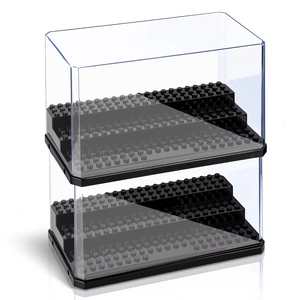 Caja de exhibición de bloques de construcción a prueba de polvo apilable de acrílico, vitrina de minifiguras para almacenamiento de juguetes de figuras de acción <span class=keywords><strong>Lego</strong></span> - Product Image 1