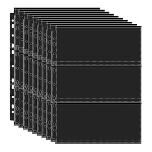 Fundas para tarjetas <span class=keywords><strong>de</strong></span> doble cara para archivador <span class=keywords><strong>de</strong></span> 11 anillas A4, páginas para dinero <span class=keywords><strong>de</strong></span> 2/3/4 bolsillos, páginas <span class=keywords><strong>de</strong></span> recarga <span class=keywords><strong>de</strong></span> billetes <span class=keywords><strong>de</strong></span> PP para planificador <span class=keywords><strong>de</strong></span> carga superior - Product Image 6