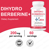 Vente en gros OEM : Dihydroberbérine 200mg avec cannelle de Ceylan, capsules végétaliennes pour la santé cardiovasculaire et métabolique, 60 unités